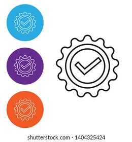 Liner illustration in four style Completed Vector Stamp. Grunge rubber stamp or badge, label with text "completed"