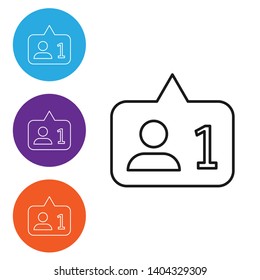 Liner illustration in four style Subscribe icon symbol