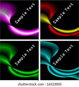 diseño abstracto brillante de línea