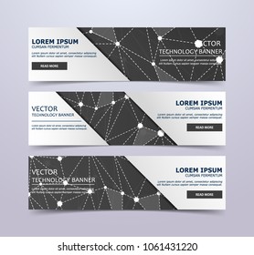 Lines  Abstract background with geometric, circles, triangles, squares. Vector background Internet connection, abstract sense of science, chemistry, biology, medicine, technology, business.