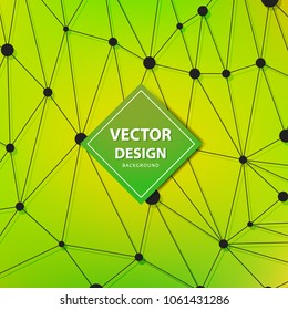 Lines  Abstract background with geometric, circles, triangles, squares. Vector background Internet connection, abstract sense of science, chemistry, biology, medicine, technology, business.