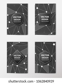 Lines  Abstract background with geometric, circles, triangles, squares. Vector background Internet connection, abstract sense of science, chemistry, biology, medicine, technology, business.