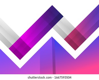 Líneas de fondo abstracto, color rosa brillante. Diseño de textura de fondo abstracto vectorial, afiche brillante, fondo rosado banner y rayas y formas azules.
