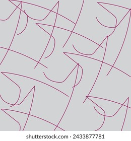 lines abstract futuristic tech background. Vector digital art banner design