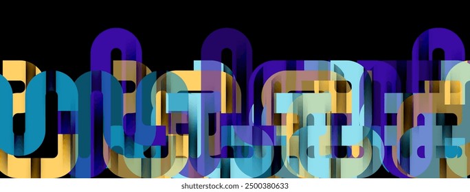 Linien, abstrakter Briefstil, Designhintergrund. Geometrische Vektorgrafik Für Tapete, Banner, Hintergrund, Karte, Buchgrafik, Landing Page