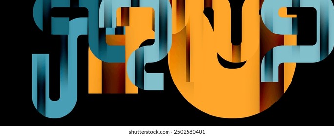 Lines, abstract letter style design background. Geometric vector Illustration For Wallpaper, Banner, Background, Card, Book Illustration, landing page