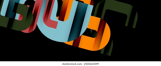 Lines, abstract letter style design background. Geometric vector Illustration For Wallpaper, Banner, Background, Card, Book Illustration, landing page