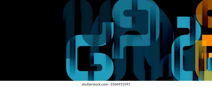 Lines, abstract letter style design background. Geometric vector Illustration For Wallpaper, Banner, Background, Card, Book Illustration, landing page