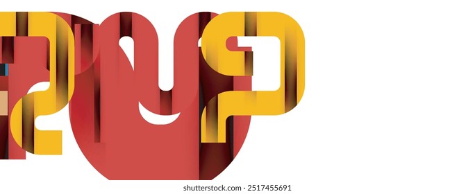 Lines, abstract letter style design background. Geometric vector Illustration For Wallpaper, Banner, Background, Card, Book Illustration, landing page