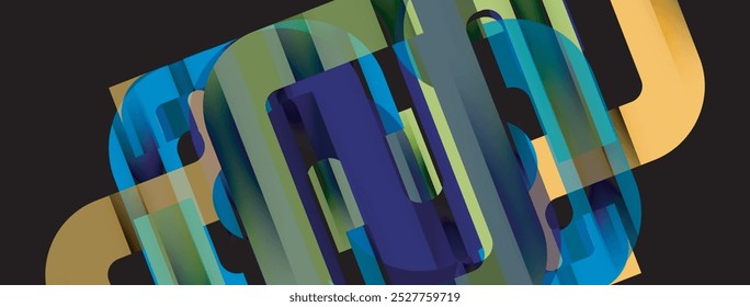 Linhas, plano de fundo de design de estilo de carta abstrata. Vetor geométrico Ilustração para papel de parede, banner, fundo, cartão, ilustração de livro, página inicial