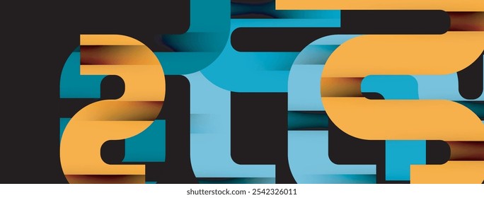 Líneas, fondo abstracto del diseño del estilo de la letra. Ilustración vectorial geométrica para el Fondo de pantalla, Anuncio, fondo, tarjeta, ilustración del libro, landing page