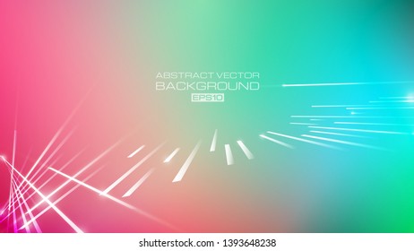 Lines abstract with light on colorful background. Eps10 vector