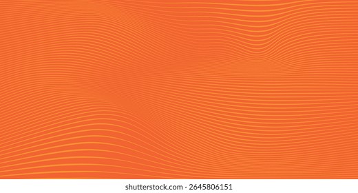 lines abstract orange wave lines dynamicl parallel with geometric pattern.

