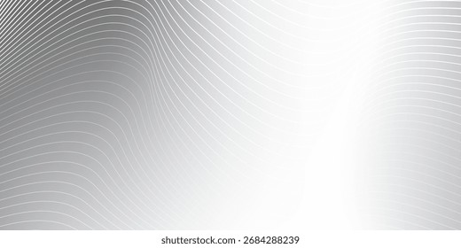Fondo abstracto de la malla de la hoja de plata de las líneas con textura del espejo del metal. Superficie de gradiente cromado moderna