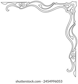 Lines of angles. Vintage graphic elements. Decorative components