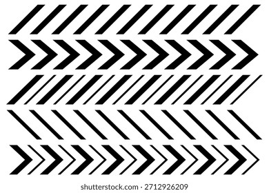 Líneas flecha zigzag chevron velocidades