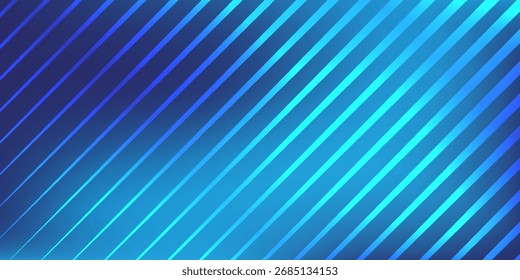 Lines art blue gradient. Blue background. Technology background abstract