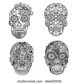 1,169 Zentangle skull Images, Stock Photos & Vectors | Shutterstock