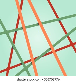 Lines background. Abstract lines background. Crossing lines. Nodes in the intersections of lines. Lines background 3d. Lines background on different levels. Overlapping abstract lines background.