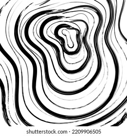 Lines background. Abstract wallpaper design. Freehand brush strokes. Decorative black and white striped design with distortion effect.