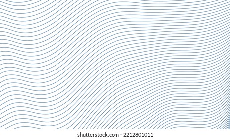 lines background with abstract wave lines. Abstract wave element for design. Digital frequency track equalizer. Stylized line art background