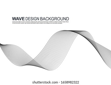 Lines for the background. black stripes on a white background. Vector for brochures.