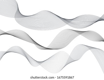 Lines for the background. black stripes on a white background. Vector for brochures.