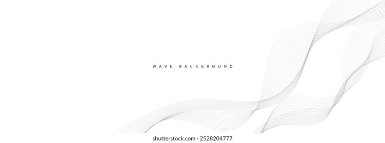  Linhas para o Plano de Fundo. Listras pretas sobre plano de fundo branco. Linha Ondulada Curva, Faixa Suave.