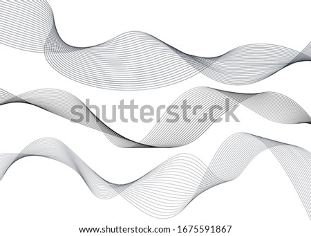 Lines for the background. black stripes on a white background. Vector for brochures.