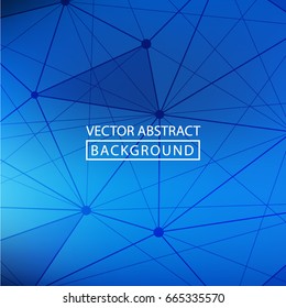 Lines background dots with connections for your design. Molecule and communication background. Vector illustration