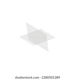 Líneas, fondo, piezas símbolo geométrico simple vector