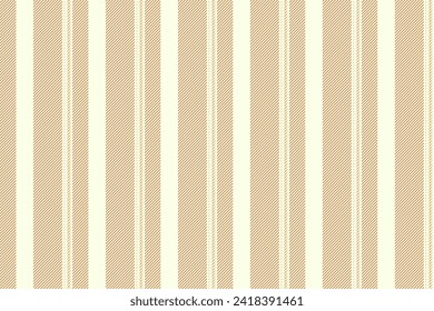 Lines background seamless of stripe textile vector with a pattern texture vertical fabric in light and orange colors.