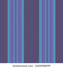 Lines background texture of pattern fabric textile with a seamless stripe vertical vector in pastel and indigo colors.