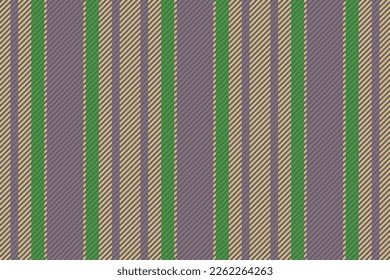Lines background texture. Stripe vertical textile. Seamless vector fabric pattern in pastel and green colors.