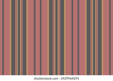 Lines background vector of vertical seamless texture with a pattern fabric textile stripe in grey and red colors.