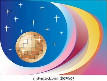 Lines and balls. Vector.