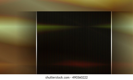 The lines banner on the metallic background