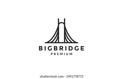 líneas símbolo de la puerta del puente grande símbolo del vector ilustración del icono