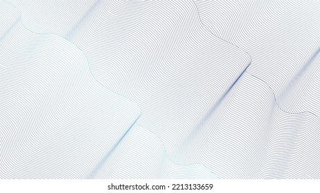 las líneas mezclan el vector de fondo abstracto ondulado suave. Arquitectura de línea azul diagonal geometría tecnología abstracción de fondo sutil ilustración vectorial