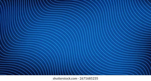 Linhas de fundo azul Projeto de curva azul forma suave por azul cor moderna abstrata simples arte
