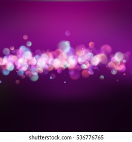 Lines with bokeh defocused lights. EPS 10 vector file included