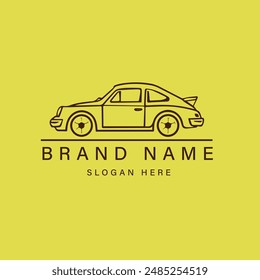 lines car logo vector icon illustration - vector graphic design - car logo