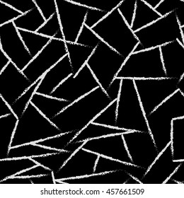 Lines chaotic seamless pattern. Fashion graphic background design. Modern stylish abstract texture. Monochrome template for prints, textiles, wrapping, wallpaper, website etc Stock VECTOR illustration