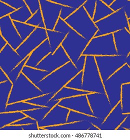 Lines chaotic seamless pattern. Fashion graphic background design. Modern stylish abstract texture. Colorful template for prints, textiles, wrapping, wallpaper, website etc Stock VECTOR illustration