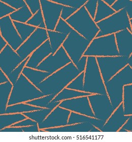 Lines chaotic seamless pattern. Fashion graphic background design. Modern stylish abstract texture. Color template for prints, textiles, wrapping, wallpaper, website etc Stock VECTOR illustration
