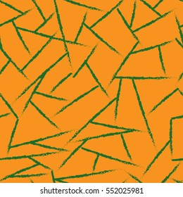 Lines chaotic seamless pattern. Fashion graphic background design. Modern stylish abstract texture. Color template for prints, textiles, wrapping, wallpaper, website etc. Stock VECTOR illustration