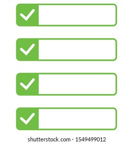Lines with check boxes. Lines with check boxes. checklist for note.
