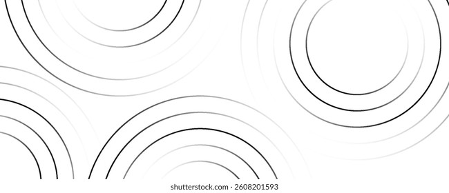 Lines in circle abstract background. Dynamic transition illusion. Black shape on a white background and the same white shape on the black side. eps 10