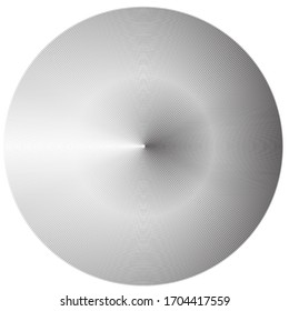 Lines in Circle Form . Circular Vector Illustration .Technology round Logo . Design element . Abstract Geometric shape . Striped border frame