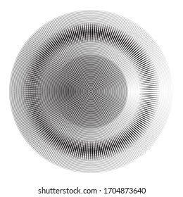 Lines in Circle Form . Circular Vector Illustration .Technology round Logo . Design element . Abstract Geometric shape .